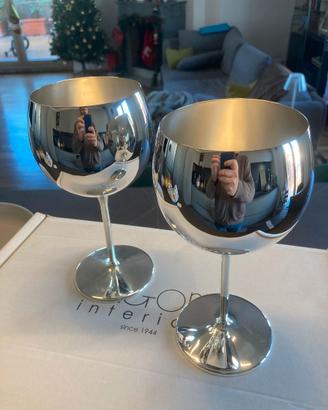 Coppia coppe design Calegaro (silver plated)