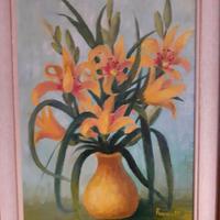 Quadro ad olio 1999 soggetto fiori