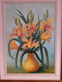 Quadro ad olio 1999 soggetto fiori
