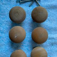 pomelli (6 pezzi) Legno per mobili o cassetti