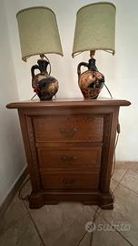 Comodino in legno vintage