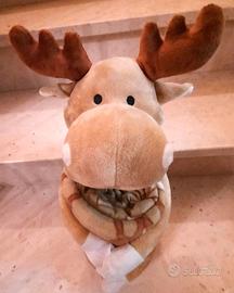 Peluche Renna con Plaid