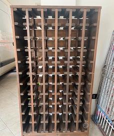 Portabottiglie cantinetta vero legno
