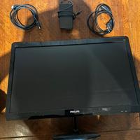Monitor computer philips 24 pollici funzionante