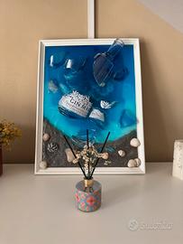 Quadro in resina epossidica Gin Mare