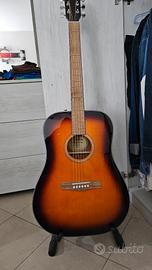 Chitarra fender cd60sb piu cover power pad 