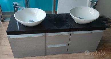 Mobile bagno sospeso doppio lavabo