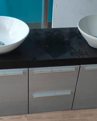 Mobile bagno sospeso doppio lavabo