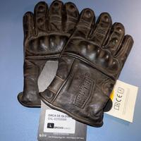 Guanti da moto in pelle Café racer Tg. L