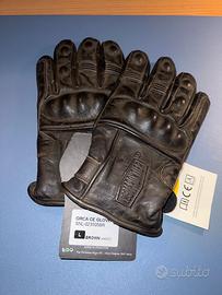 Guanti da moto in pelle Café racer Tg. L