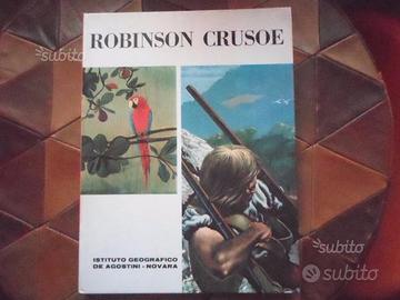 Libro robinson crusoe,romanzo da collezione