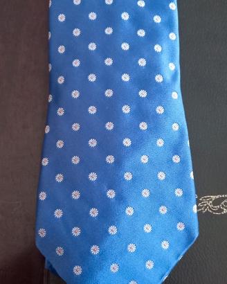 Cravatta da uomo in seta azzurra