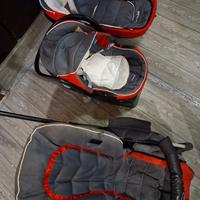 Trio Chicco passeggino carrozzina e ovetto