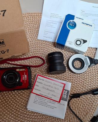 olympus om systems Tg-7 nuova kit completo