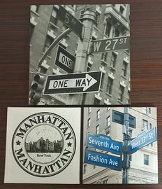 Quadretti USA (lotto da 3)