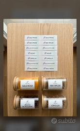 Set 50 Etichette Personalizzabili Spezie Dispensa