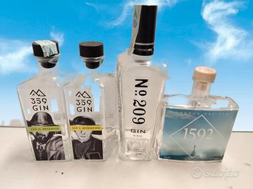 SET GIN NUMERI 4 BOTTIGLIE VUOTE 