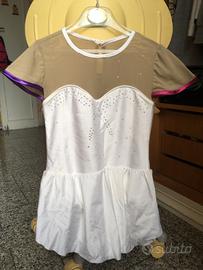 Body Pattinaggio Artistico Bambina 7/9 anni strass