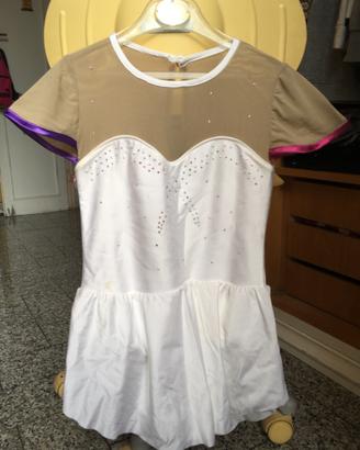 Body Pattinaggio Artistico Bambina 7/9 anni strass