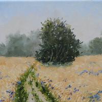 Dipinto olio su tela Paesaggio 30x20