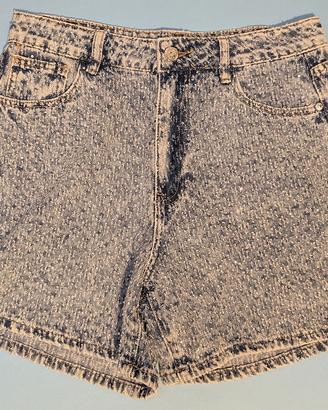 Short Jeans, pantaloncini donna con strass Amisu