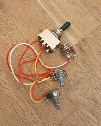 Circuito precablato per chitarra elettrica