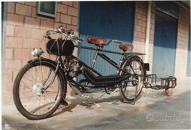 Tandem a motore Derny con rimorchietto