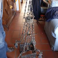 Lampadario antico fine '800 altezza cm 110