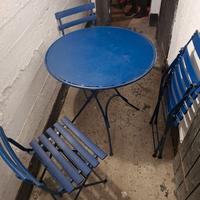 Set da giardino Tavolino+4 Sedie