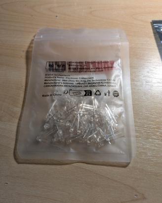 Diodi led luce gialla 3 mm 2 V 20 mA