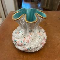 VASO VINTAGE IN CERAMICA DIPINTO A MANO