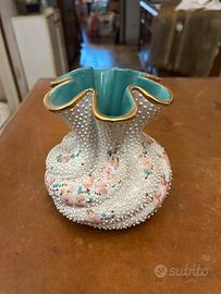 VASO VINTAGE IN CERAMICA DIPINTO A MANO