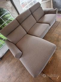 divano 3 posti  penisola  con  relax 