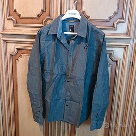 Camicia uomo Chasin L azzurra righe bianche