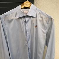 Camicia da uomo azzurro chiaro La Martina taglia M