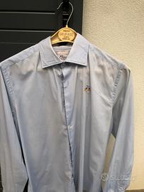 Camicia da uomo azzurro chiaro La Martina taglia M