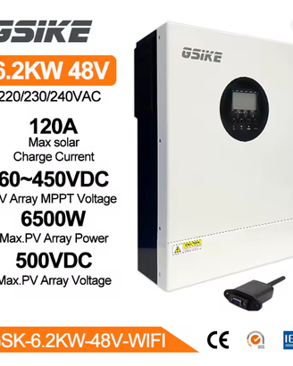 Inverter Gsike da 6200 Watt (48 Volt) WiFi