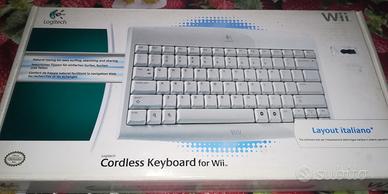 Tastiera wireless logitech x nintendo wii original