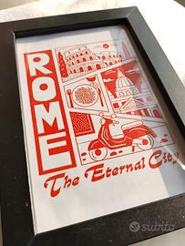 Quadretto Decorativo Roma "The Eternal City"