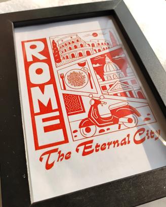 Quadretto Decorativo Roma "The Eternal City"