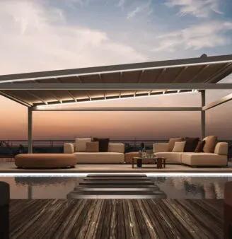 PERGOLA Autoportante tetto apribile cm L537xSP630