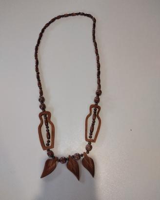 collana in legno 