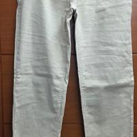 Jeans in Lino Beige Rocco Barocco Tg 42