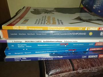 Libri scolastici liceo matematica arte italiano