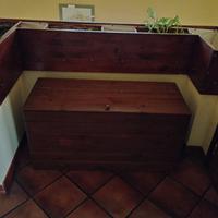 cassapanca legno contenitore rifiuti 