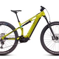 Cube stereo hybrid one44 lime-blue