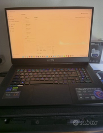 Titan GT77 UHD 144 Hz RTX 4090 RAM 64GB 4TB SSD