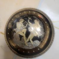 portagioie porcellana vintage e oro 24k