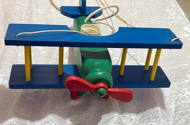 Lampadario Vintage aereoplano in legno