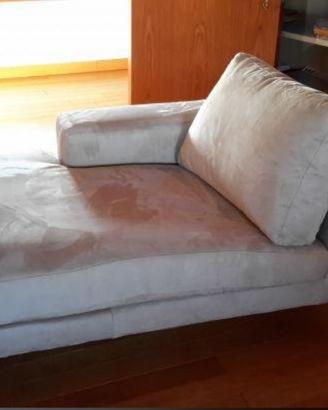 Chaise lounge in vellutino più pedana vibrante mai